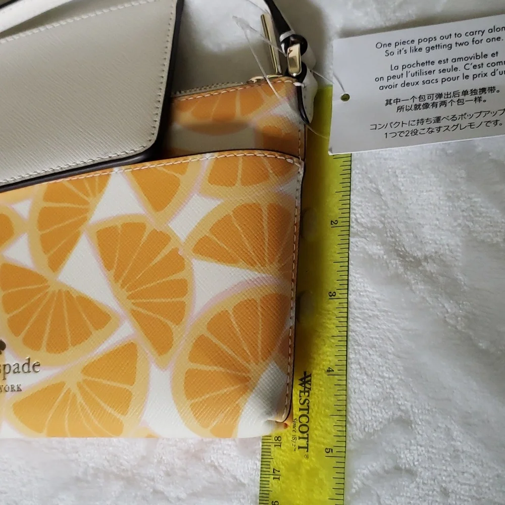 Kate Spade Sadie Orange Slice Printed Mini‎ Crossbody Bag.